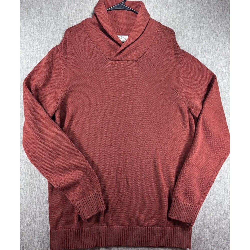 St John’s Bay Men’s Rust Shawl Collared Sweater NWT L